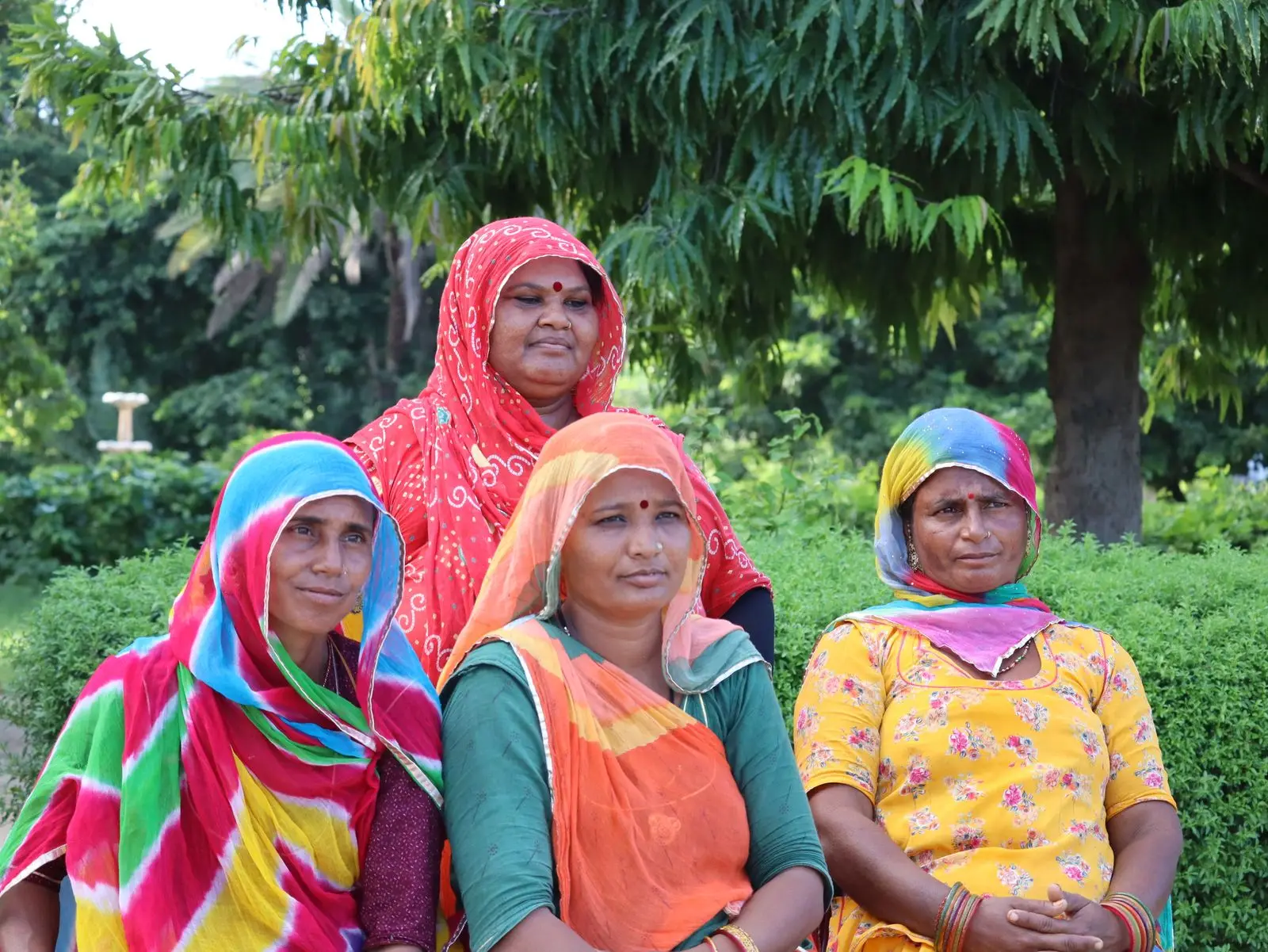 Indian women standing together