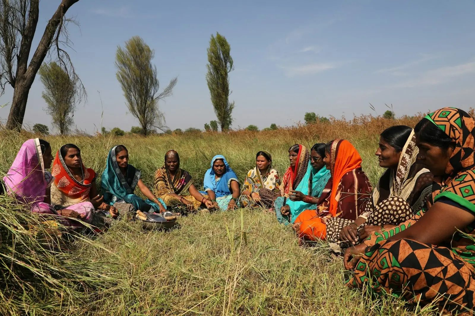 Women in a discussion circle